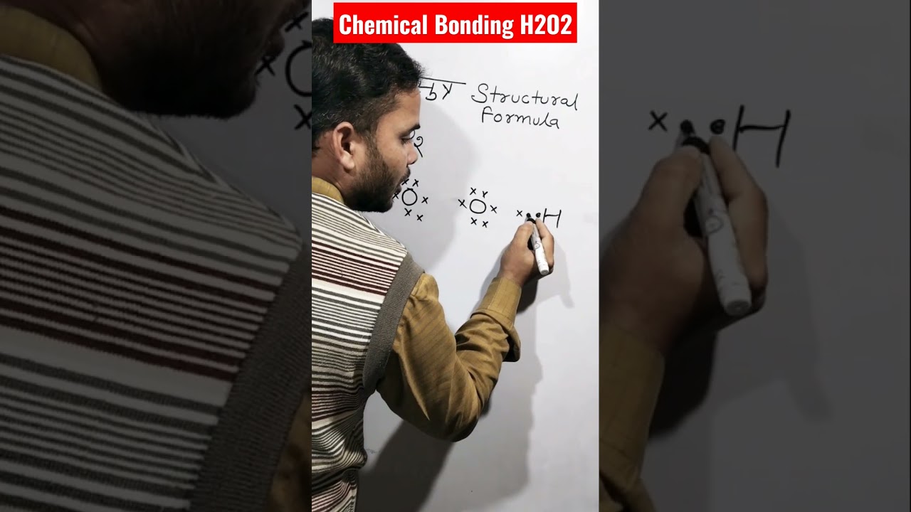 Chemical Bonding H2O2|| Lewis Dot Structure || How to draw Lewis Dot Structure Of || #shorts
