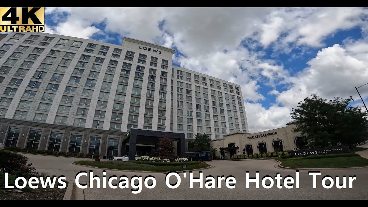 Loews Hotel Chicago O’Hare Airport 4K | Room Tour & Hotel Amenities