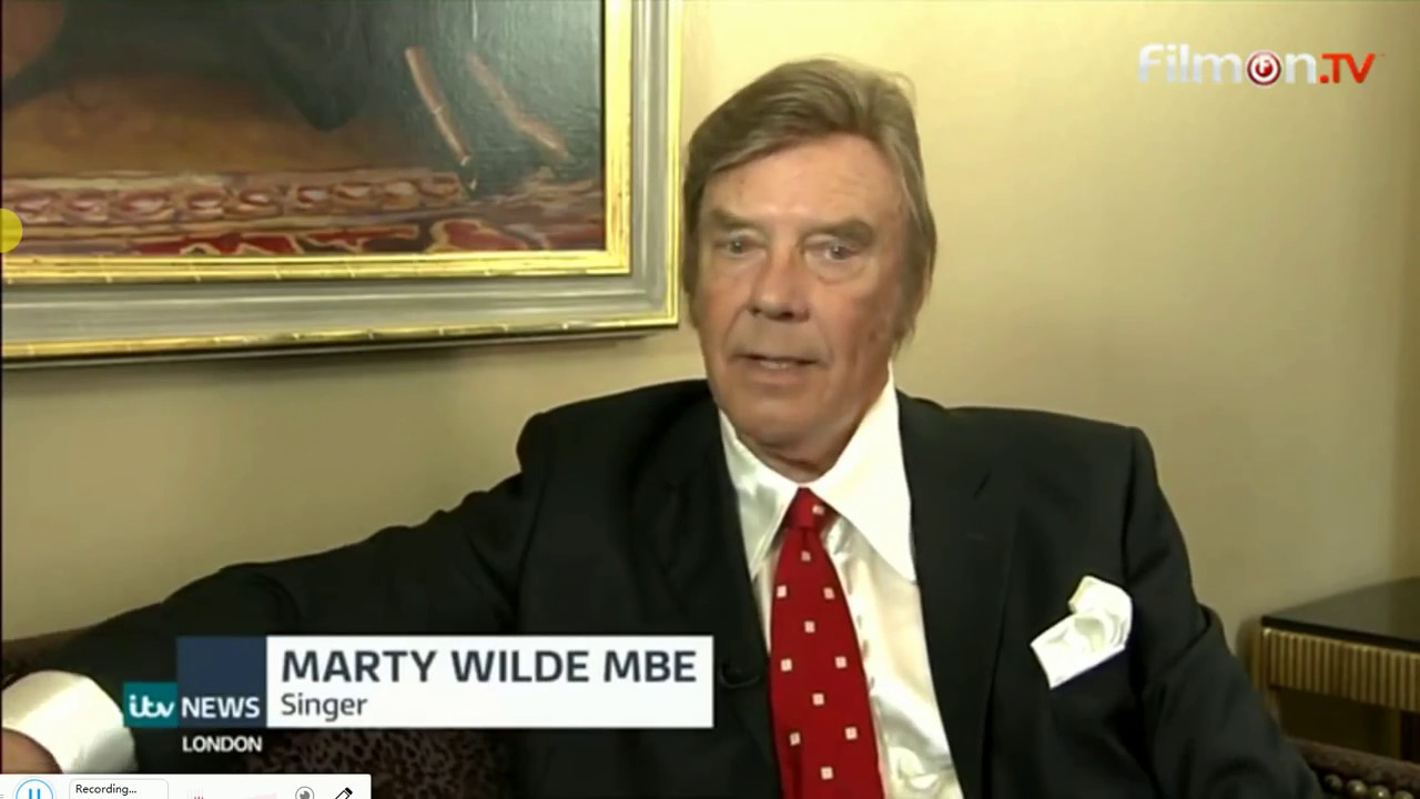 Marty Wilde MBE news report