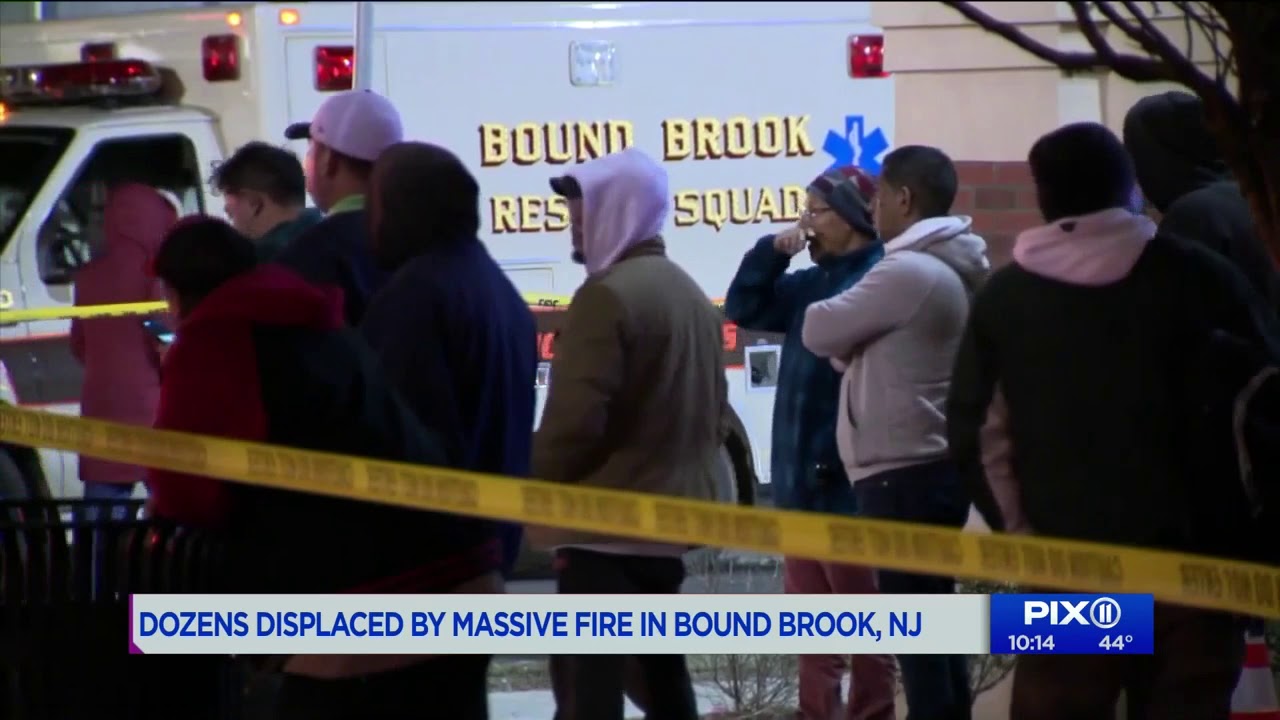 Dozens displaced by massive NJ fire