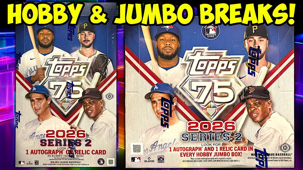 2026 TOPPS SERIES 2 JUMBO & HOBBY BOXES + PLATINUM!