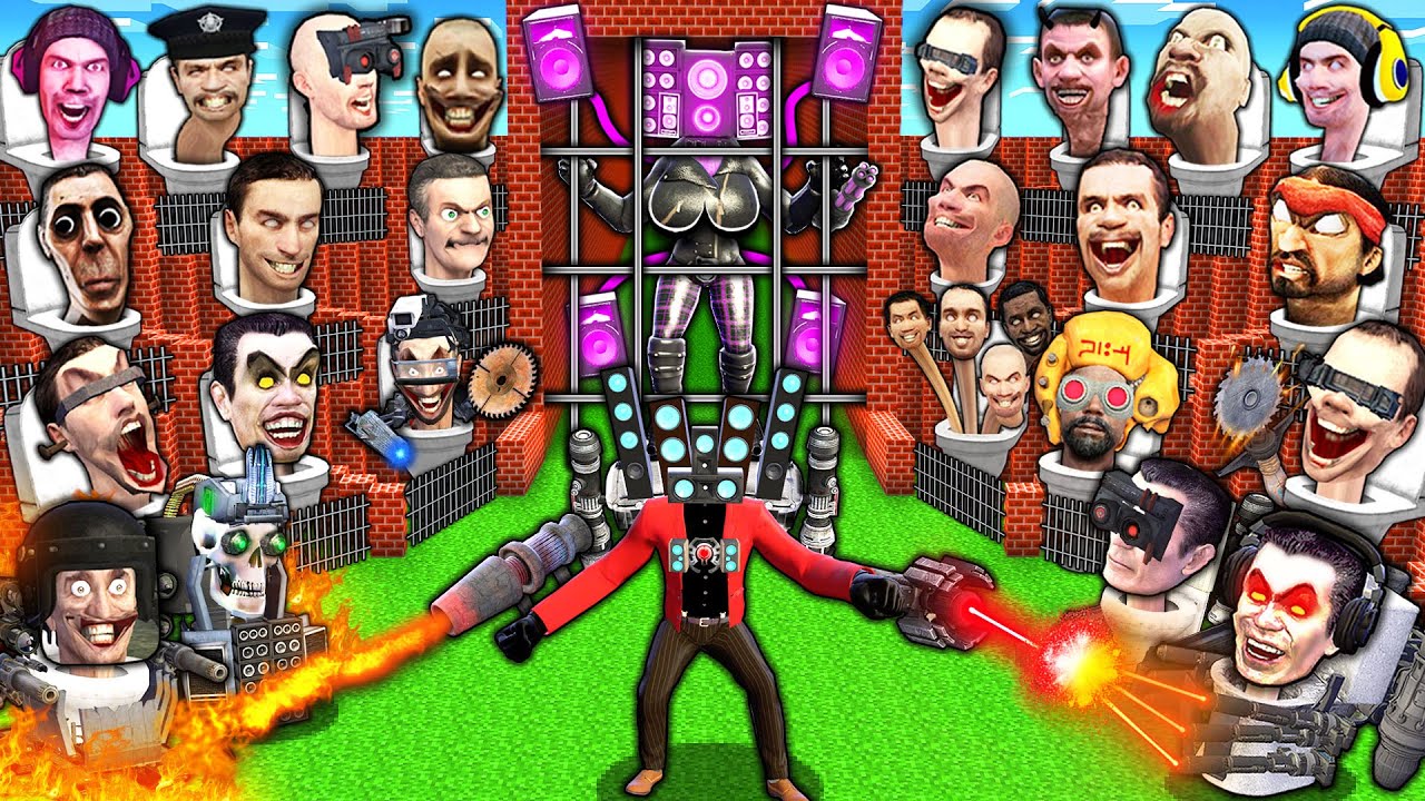 LOVE STORY of SPEAKER WOMAN & SPEAKER MAN vs SKIBIDI TOILET TITAN BOSSES in MINECRAFT animation