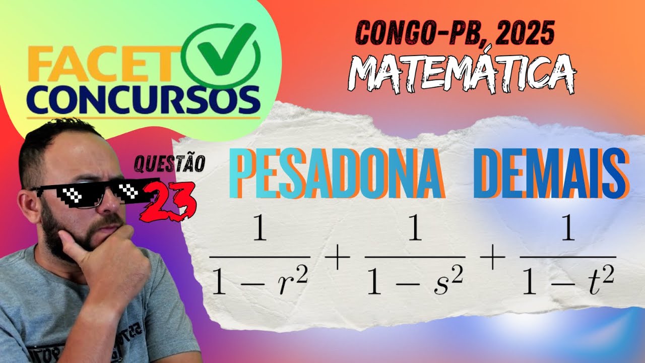 FACET 2025 - Rela&ccedil;&otilde;es de Girard (PROF DE MATEM&Aacute;TICA Congo-PB)