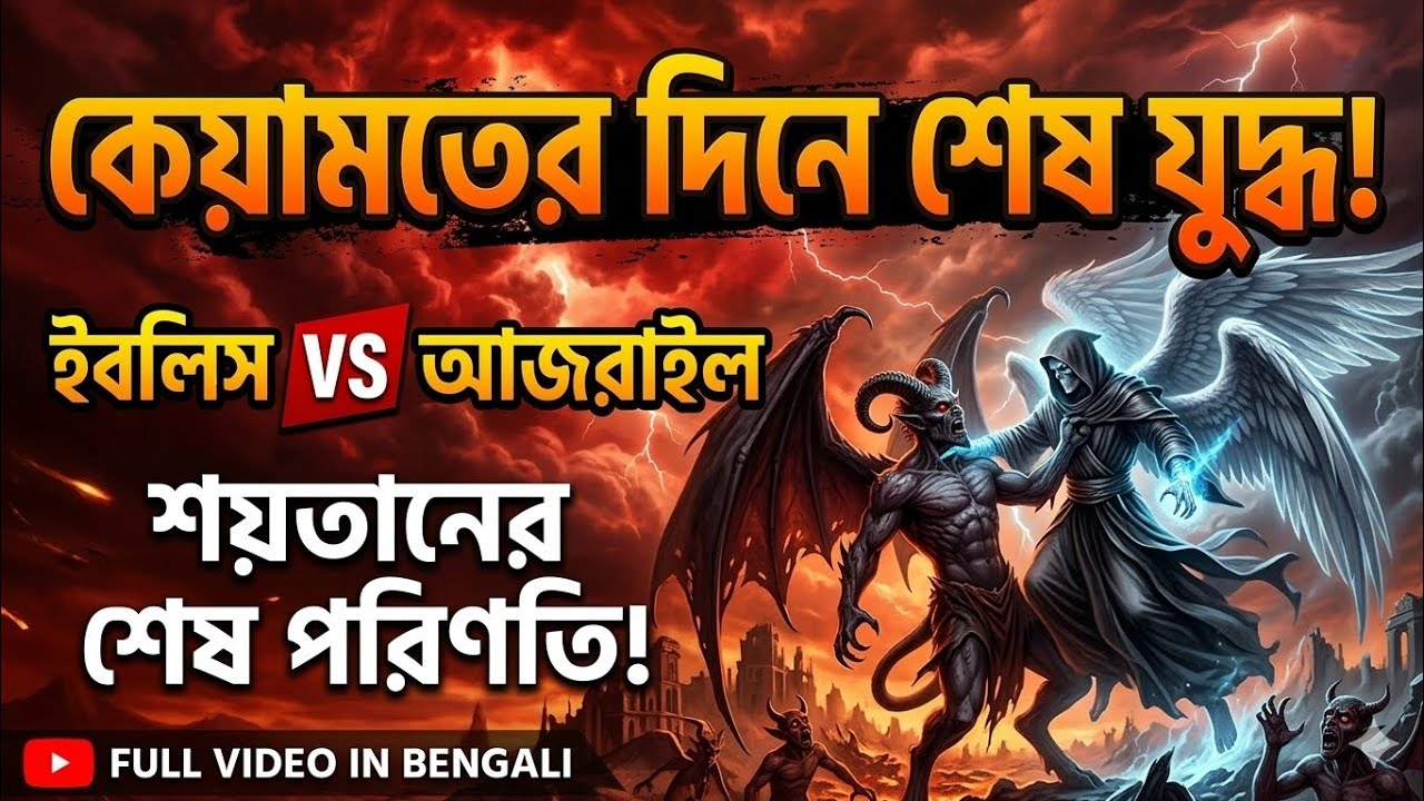 কেয়ামতের পূর্বে ইবলিস ও আজরাইলের যুদ্ধ | Islamic Story in Bangla