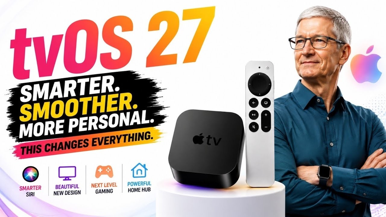 Apple TV Pro Changes EVERYTHING - tvOS 27, Liquid Glass & Complete REDESIGN