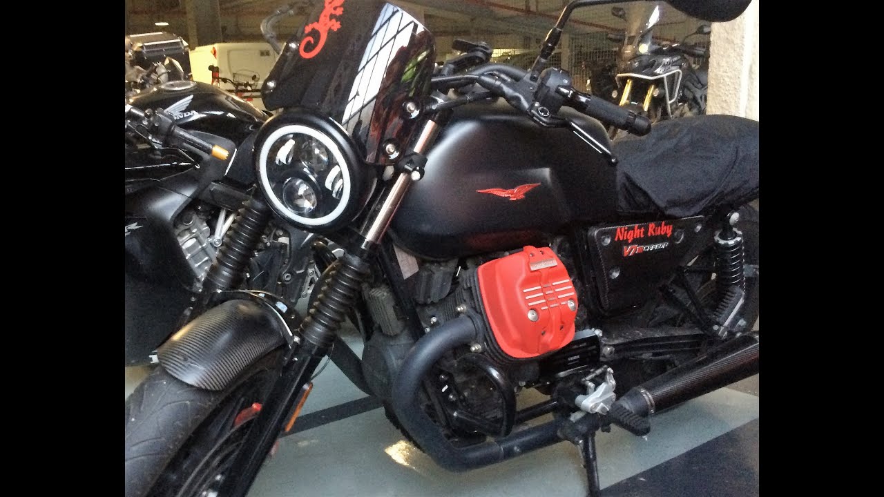 Tuto Phare a led moto Guzzi V7 et autres Taille moyenne