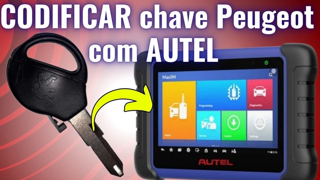 ✅CODIFICAR chave Peugeot com AUTEL