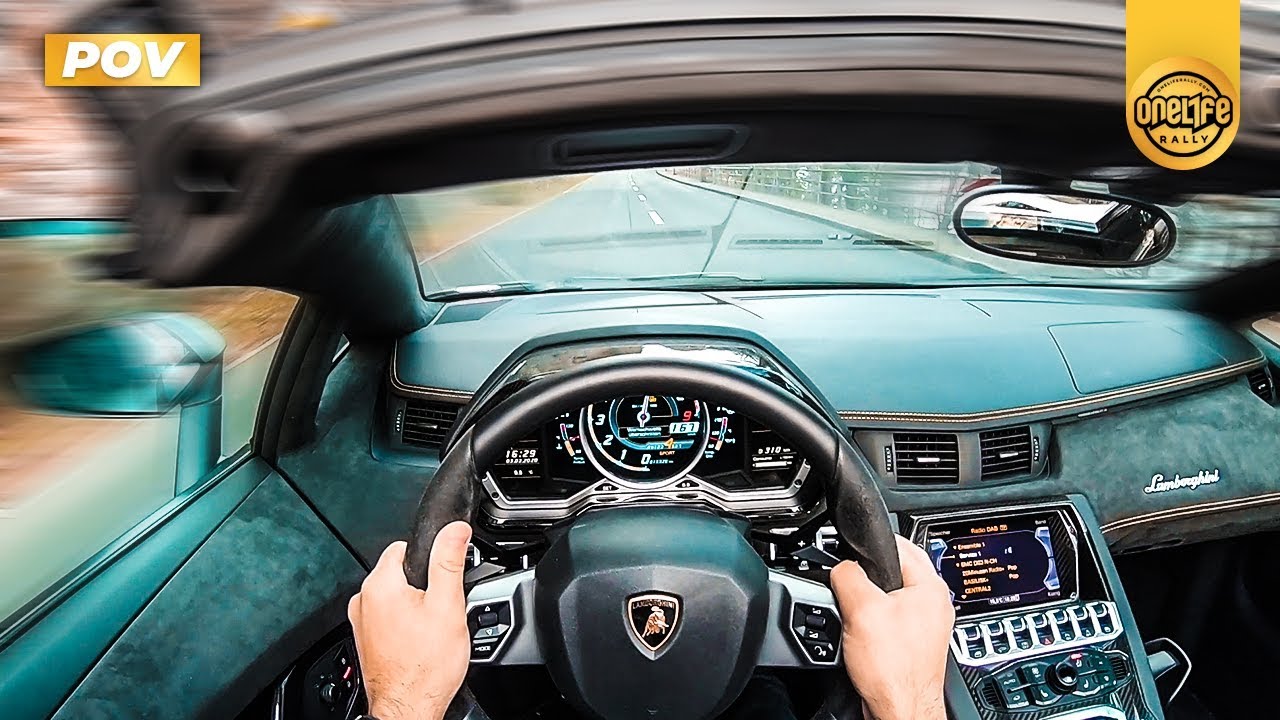 Lamborghini Aventador ROADSTER POV Driving | OneLife TV