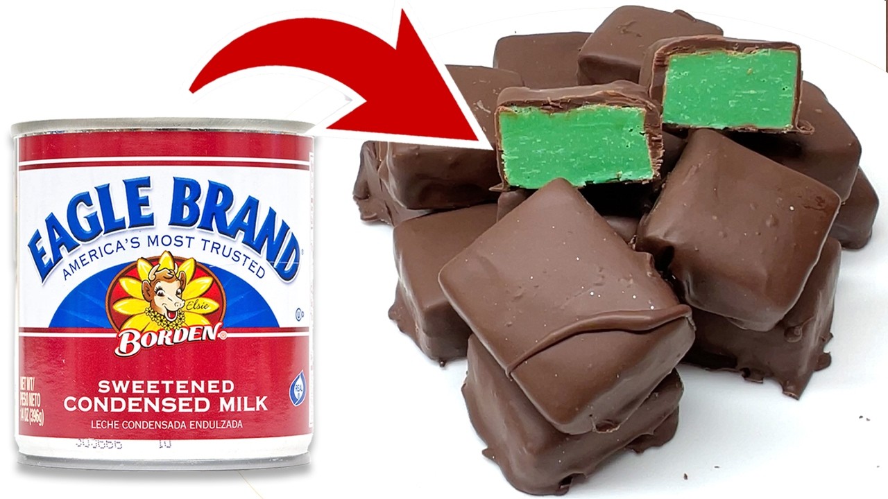 Easy Mint Chocolate Truffles! St Patrick's Day Recipes - Fudge Using Sweetened Condensed Milk