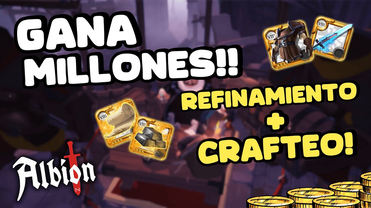 GU&Iacute;A COMPLETA de CRAFTEO Y REFINAMIENTO | COMO REFINAR Y CRAFTEAR de MANERA CORRECTA | ALBION ONLINE
