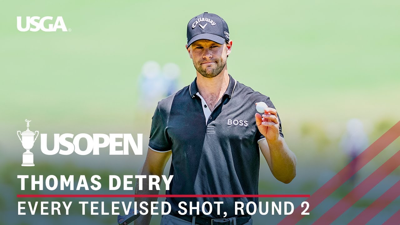 2024 U.S. Open Highlights: Thomas Detry, Round 2 | Every Televised Shot