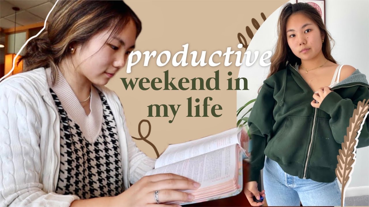 Productive WEEKEND IN MY LIFE | bible study, youtube friends, glossier haul & more!