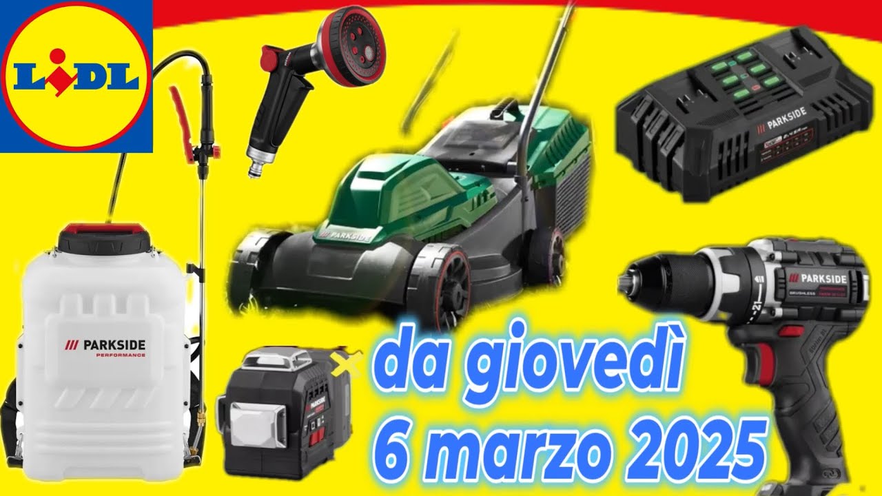 volantino Lidl da giovedì 6 marzo 2025 Parkside Performance Fai da te #parkside #lidl #volantinolidl