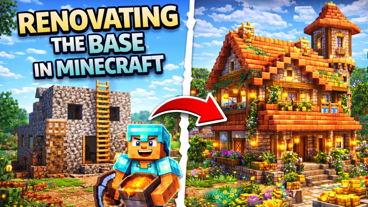 RENOVATING THE BASE | MINECRAFT SURVIVAL SMP | Day 25 #minecraft #live