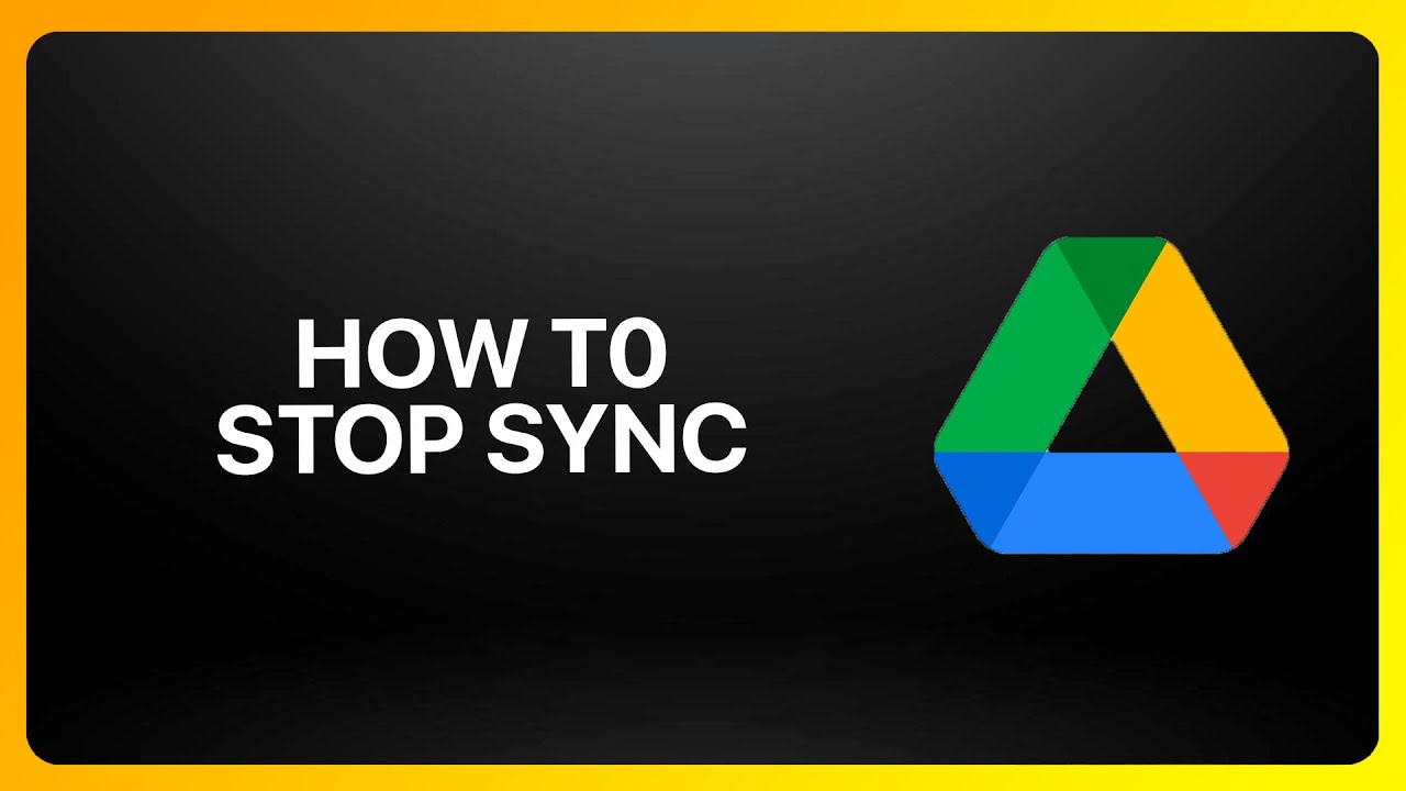 How To Stop Google Drive Sync ! Tutorial