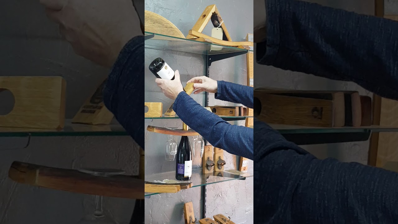 Andy shows you the latest creations in his wine barrel art range