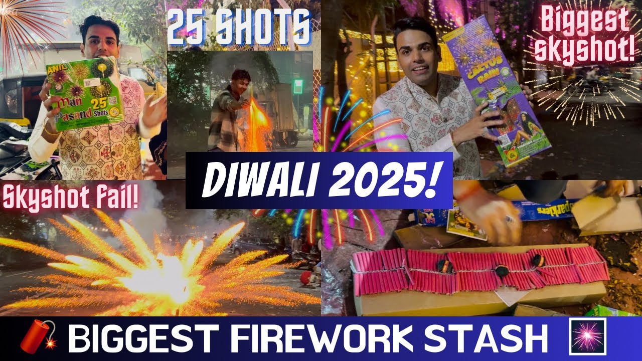 НАШ ЗАПАС ФЕЙЕРВЕРКОВ 🧨 | ТЕСТИРОВАНИЕ ФЕЙЕРВЕРКОВ 🔥2025! #diwali2025 #diwalistash #anilfirework ...