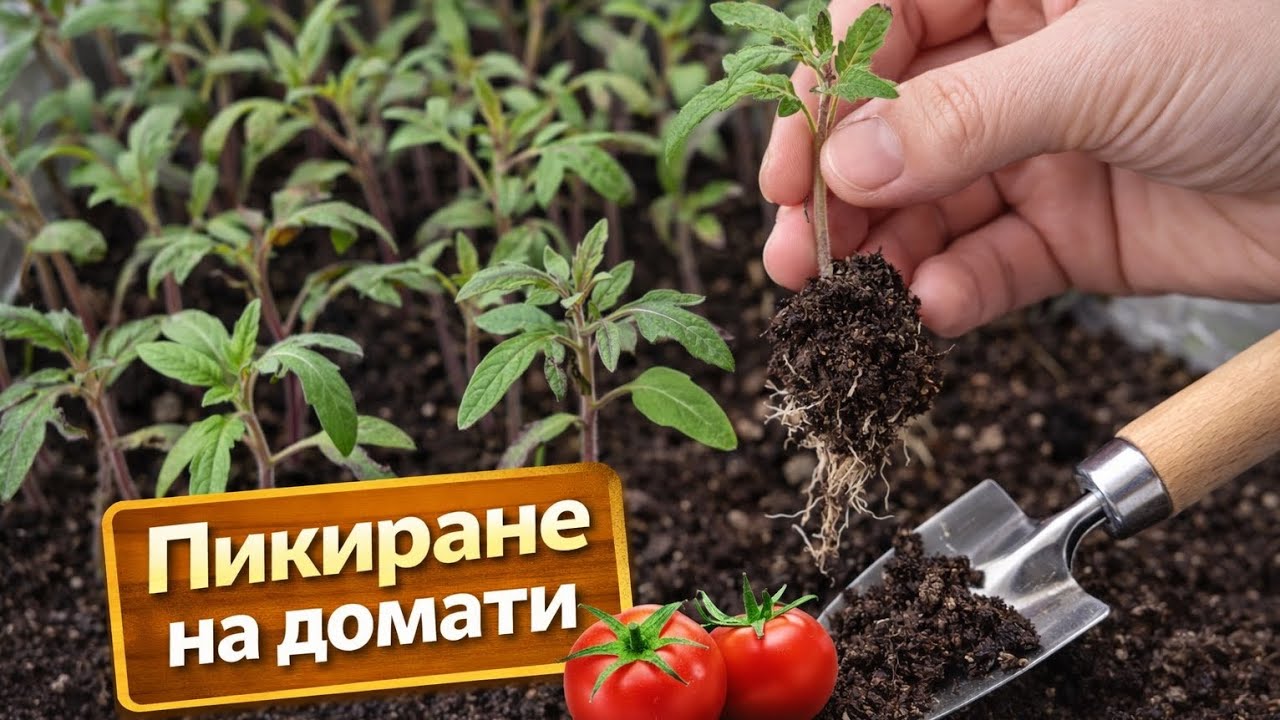 🍅 Пикиране на домати – как  правим силен разсад