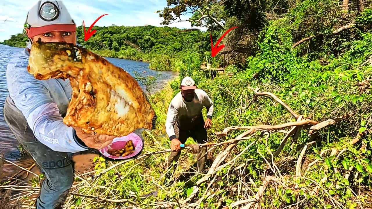 Se acampar com um frito desse não da vontade de ir embora. Pesca caipira de muito peixes.