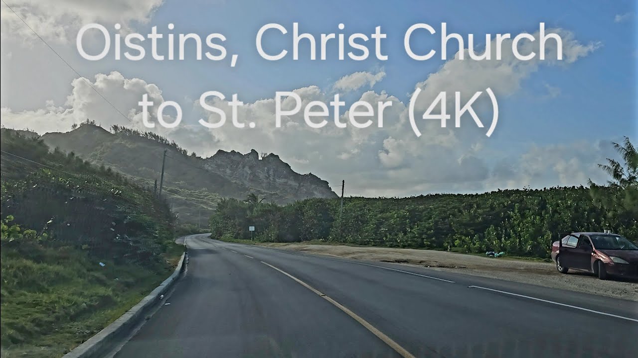 Driving in Barbados - Oistins, Christ Church to St. Peter (County/East Coast Drive) (4K)