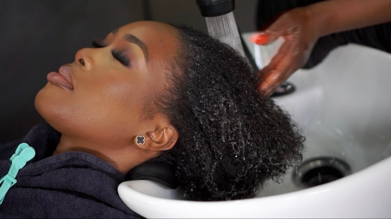 💤😴RELAXING ASMR SILK PRESS & TAPE IN PROCESS ON 4B Hair | START 2 FINISH TRANSFORMATION! 💆🏾‍♀️🥱
