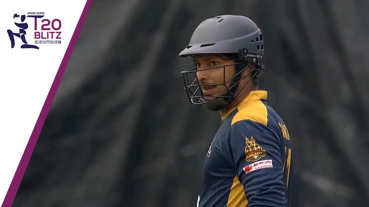 DISMISSED - Kumar Sangakkara caught & bowled by Samit Patel | Hong Kong T20 Blitz 2018