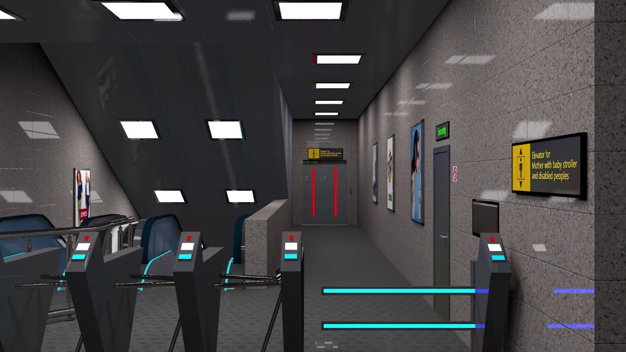 Bakı Metrosu Səbail Stansiyası 3D