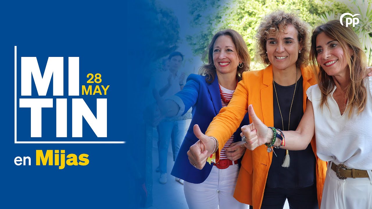 Dolors Montserrat interviene en un mitin en Mijas