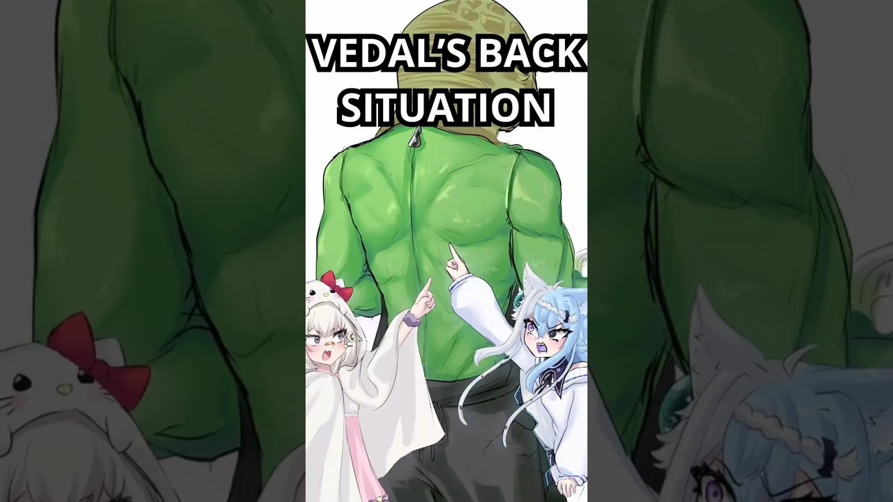 AQUWA BEING A FREAK FOR VEDAL'S BACK #neuro #vtuber #twitch