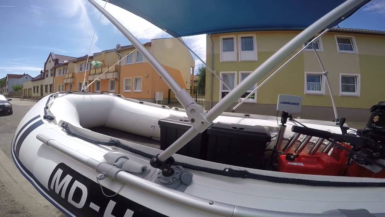 Beispiel einer Montage eines Bimini von Sprenger mit dem Borika Fasten System