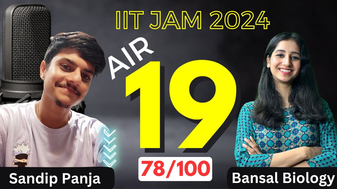 Topper's Talk - IIT JAM Topper Interview Biotechnology I JAM BT Topper 2024 I Bansal Biology Results