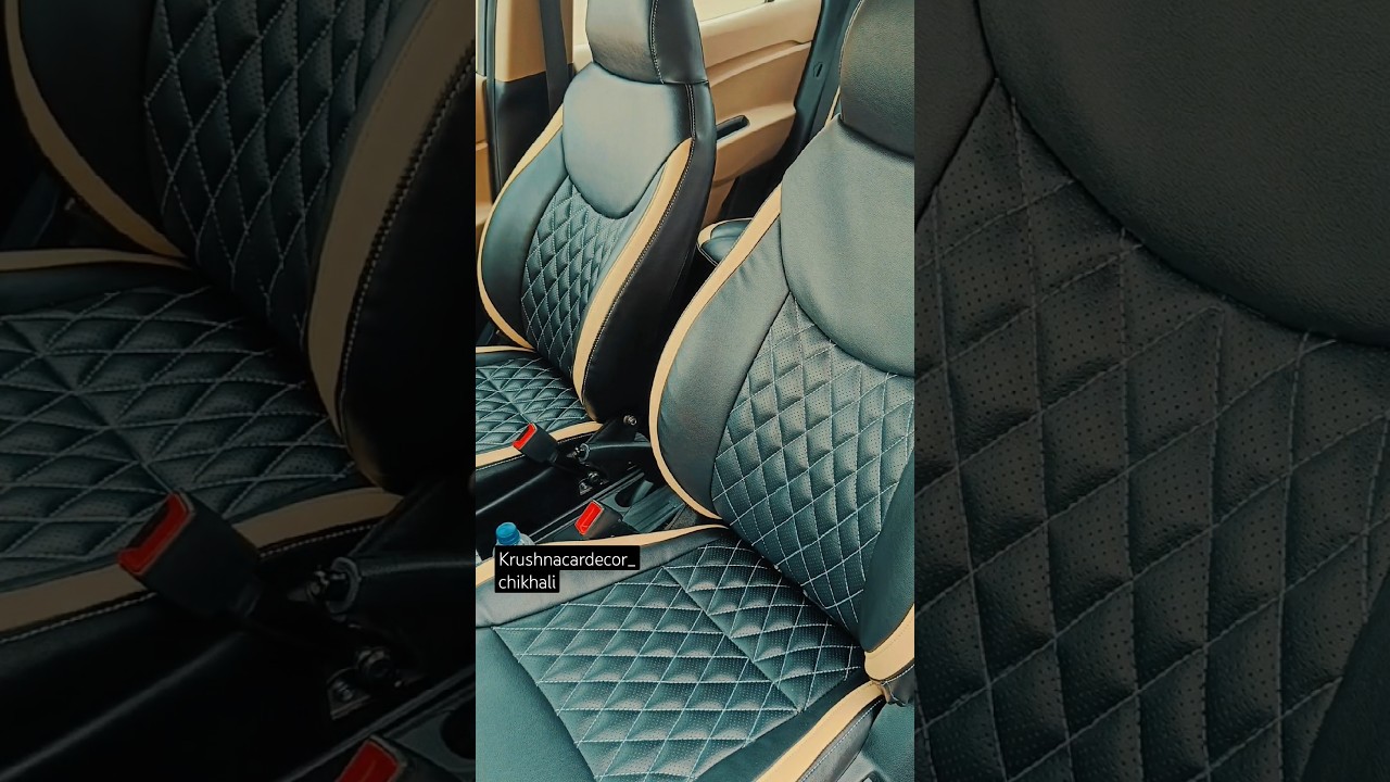New santro custom bucket fit seat cover by krushnacardecor_pune