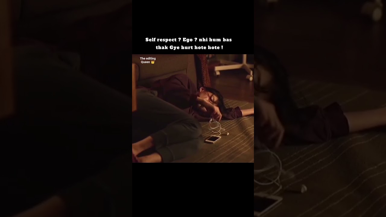 "Self respect? Ego? Nahi... kabhi kabhi dil bas thak jata hai. 💔