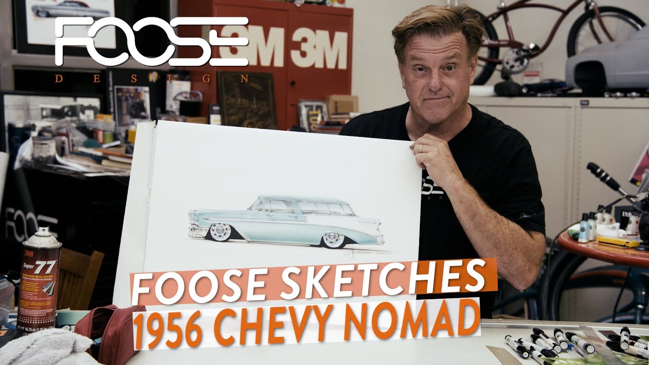 Foose Sketches the 1956 Chevy Nomad!