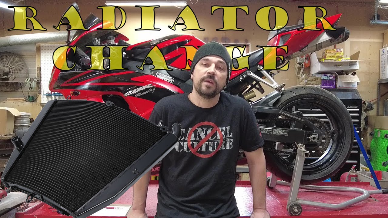 Remove And Install Radiator In A CBR 1000 | How To Change Radiator In A 2007 CBR 1000RR