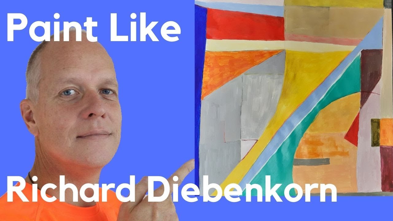 Paint like Richard Diebenkorn Ocean Park Series - American abstract painting