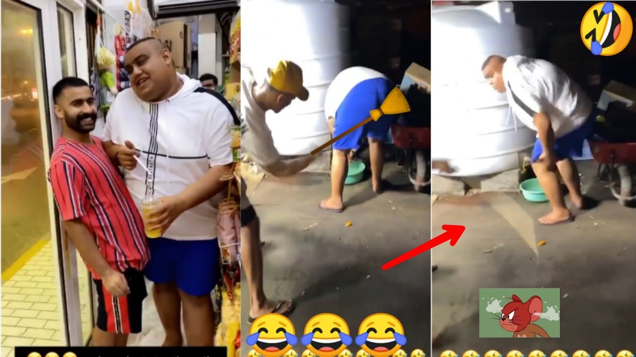 وضُرب الكوشه بعصا في ساقه 🧹 😂😂ههههههههههههه.| بوشنب  الكوشه كوميديا 😂😂😂 لا يفوتكم الضحك abduuu_21