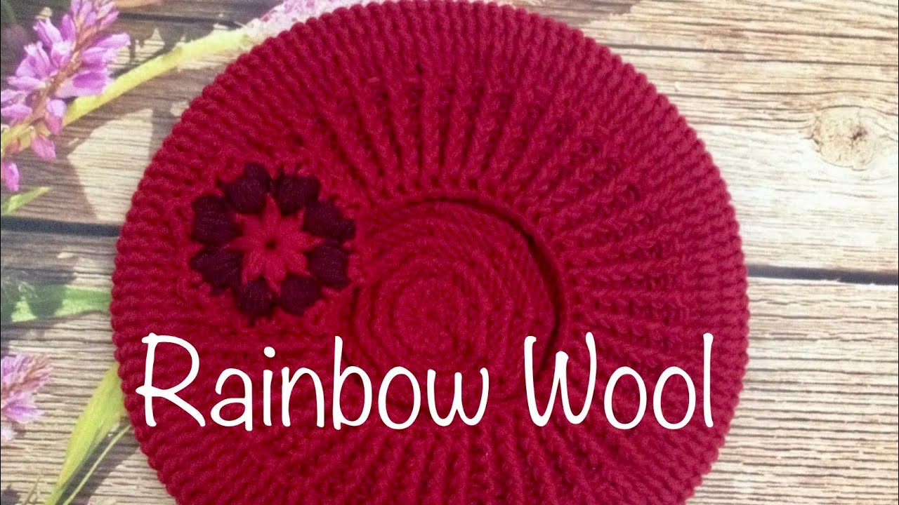 How to crochet Beret hat / Hướng dẫn móc nón Beret