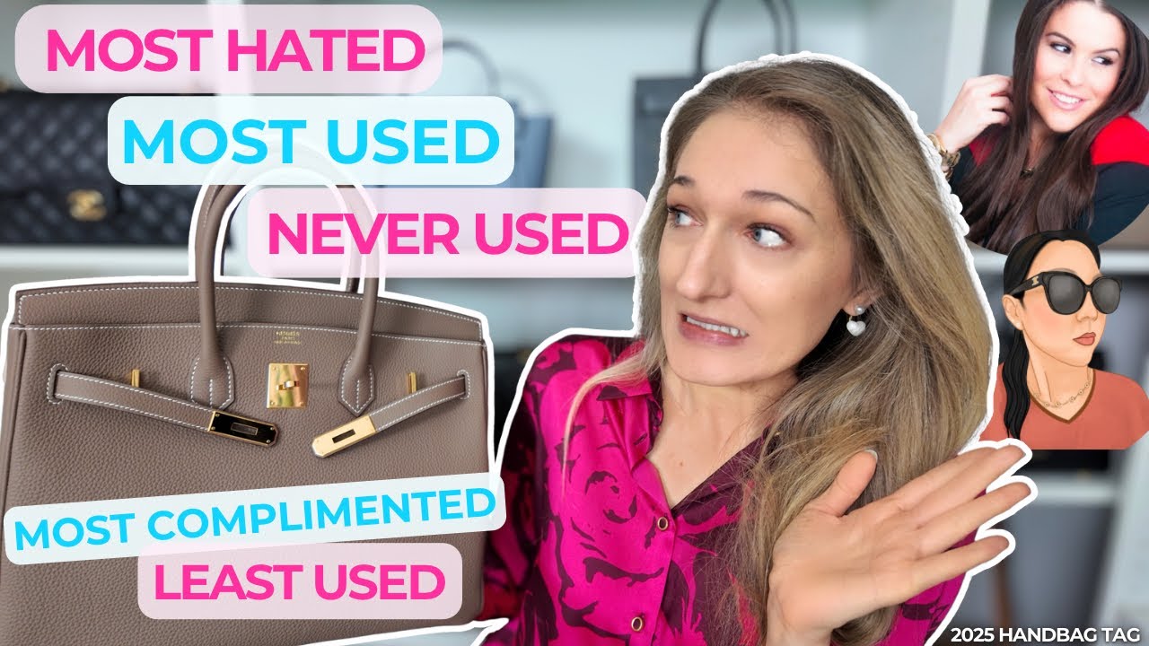 HANDBAG TAG by @JerushaCouture 🛍️ most & least used, never worn, most complimented | Lesley Adina
