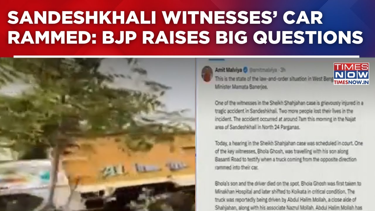 Sandeshkhali Witnesses&rsquo; Car Rammed; BJP Raises Big Law & Order Questions For Bengal Government