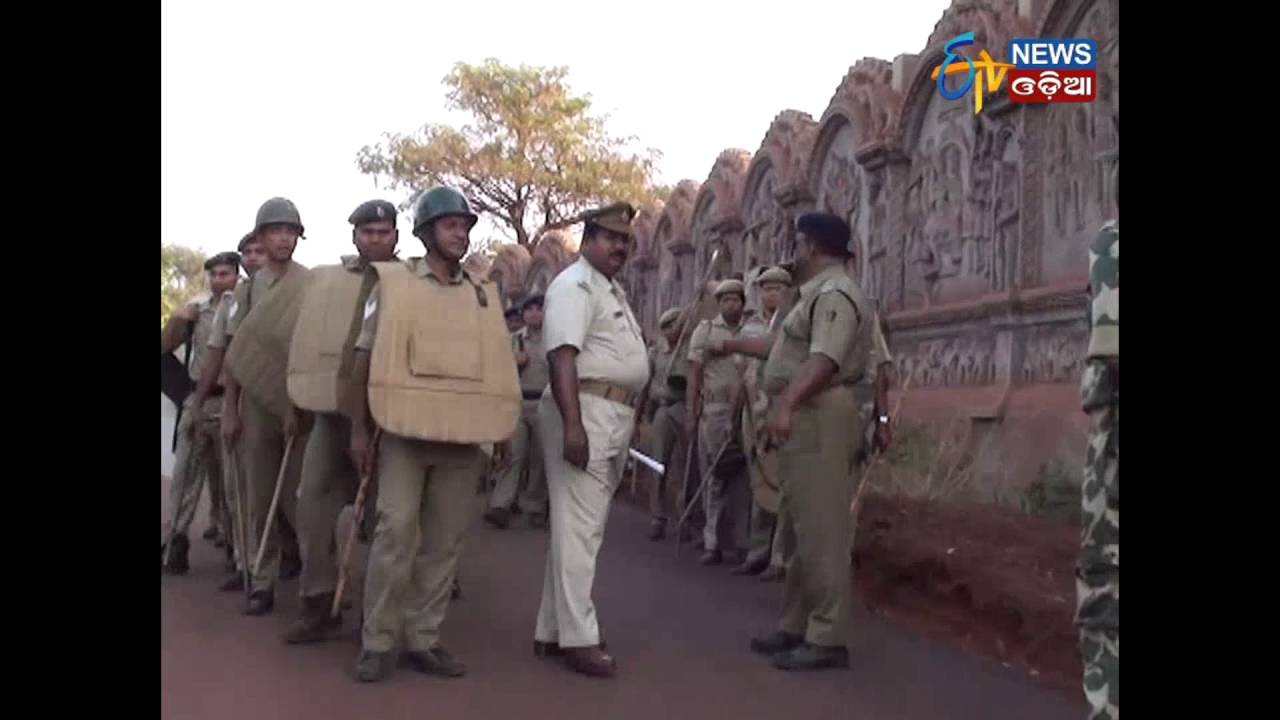 Eviction of Sanatan Mahakud encroached land - Etv News Odia