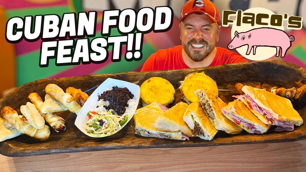 Flaco's 6.5lb Cuban Sandwich Food Challenge in Gainesville, Florida!!