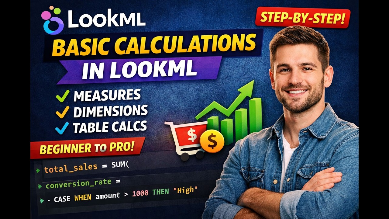 Basic Calculations in LookML | Beginner to Pro Guide (Looker Tutorial)