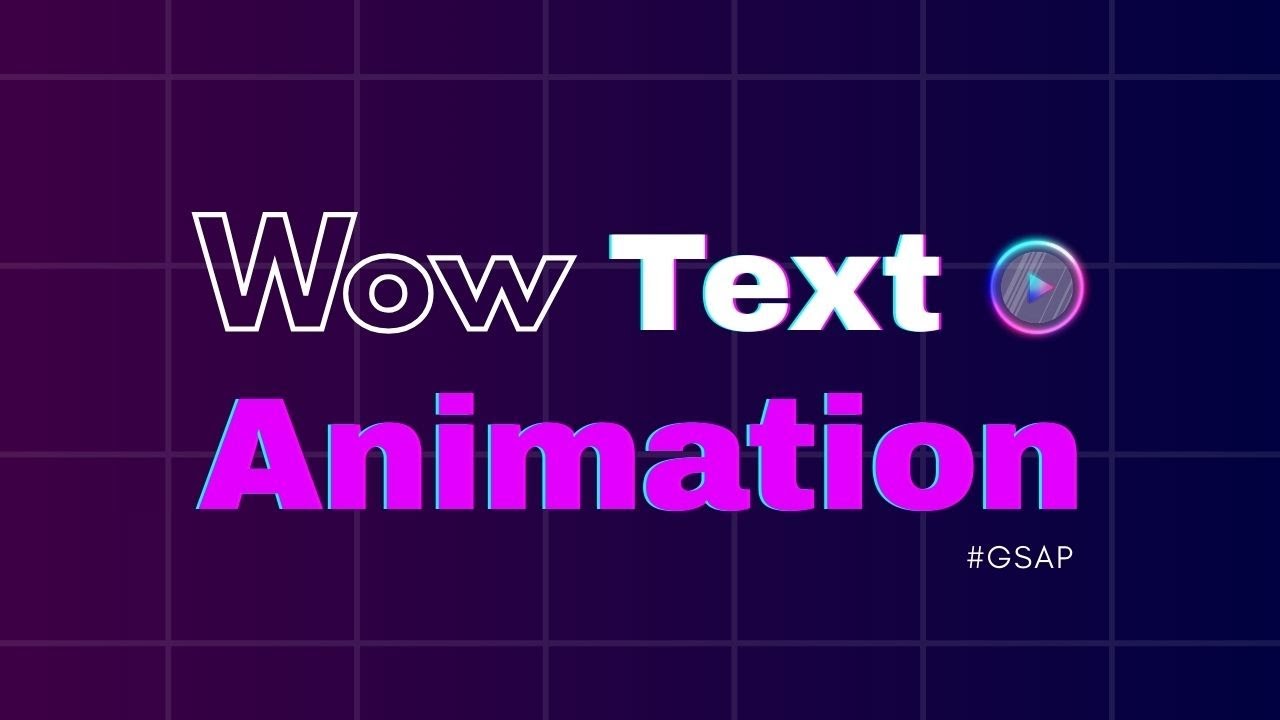 WOW Text Animation with GSAP – Stunning SplitText Effect Tutorial #gsapanimation 