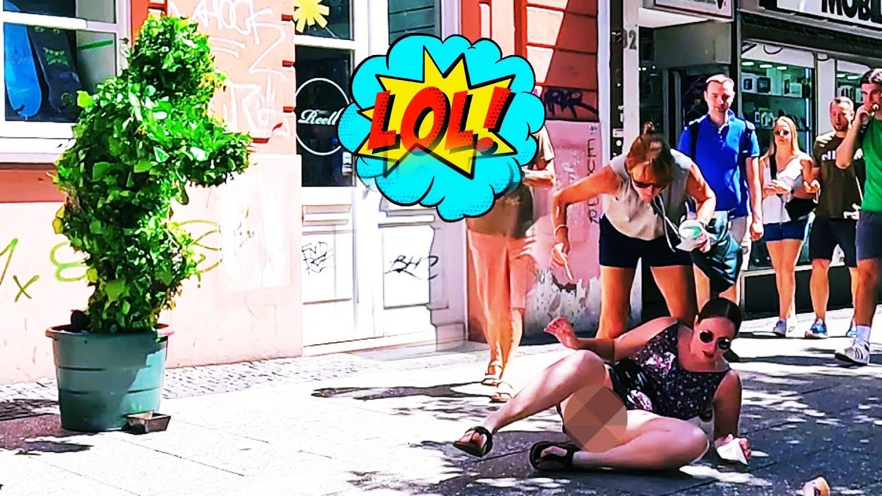 SHE FELL TO THE GROUND!!! Ultimate Best of Bushman Prank Compilation 2022