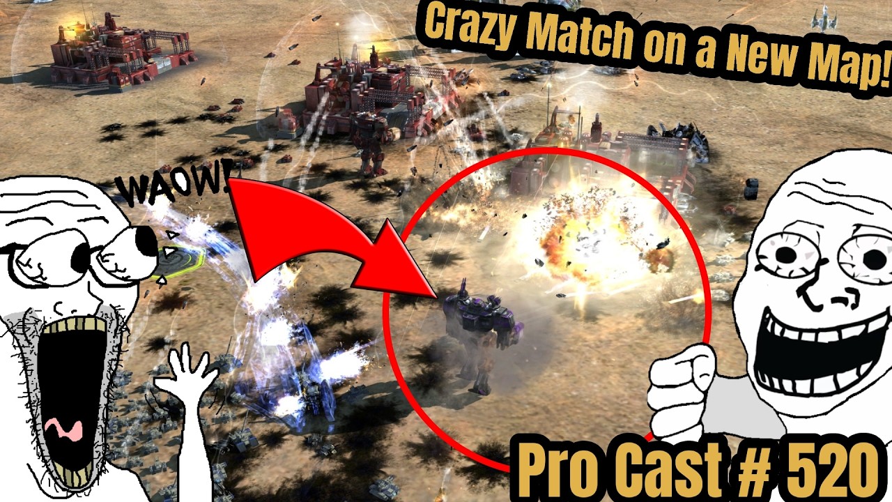 🫨Безумный матч на новой карте!🫨Supreme Commander 2 Pro Cast #520 3v3 на Dune - Steal Speaks
