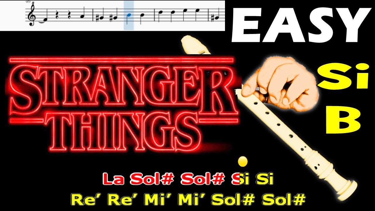 STRANGER THINGS theme | Flauta Dulce Fácil | TUTORIAL | Easy Flute Recorder