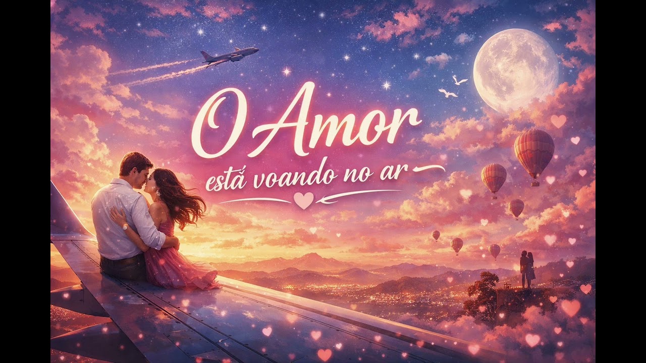  🎶 Música Amor Está Voando no Ar ✈️Uma História de Amor Que Ultrapassa o Céu