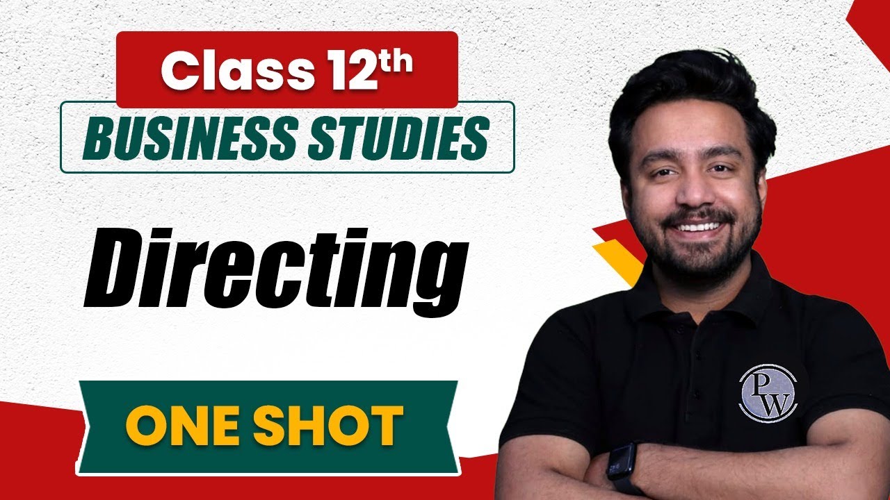 Directing in One Shot | Business studies Class 12th | Commerce Wallah by PW