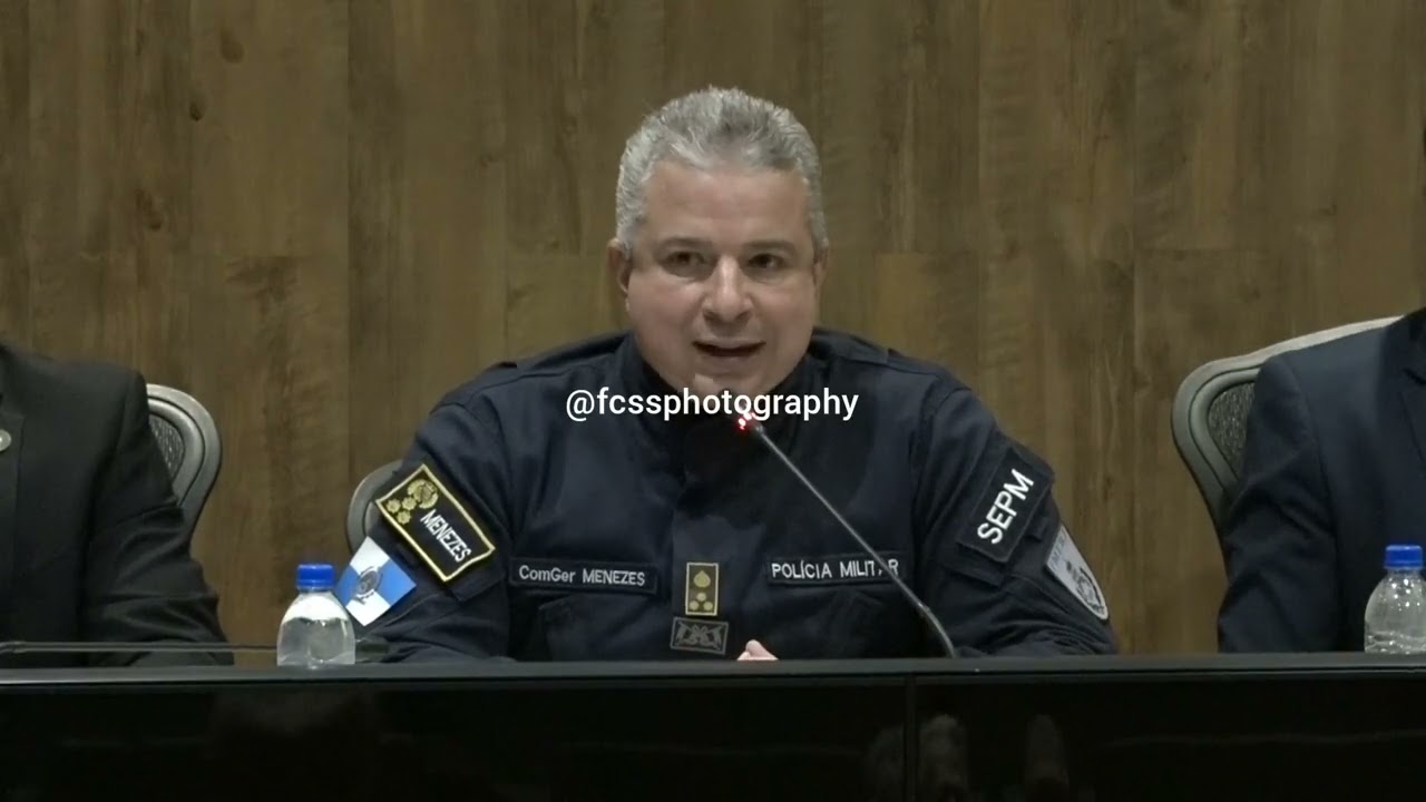Coletiva no CICC da PCERJ, PMERJ e MP referente a operação contra avanço do CV em Jacarepaguá 